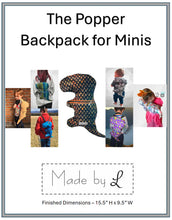 Load image into Gallery viewer, Popper Backpack Acrylic Templates