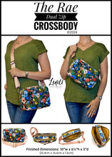 Load image into Gallery viewer, Rae Dual Zip Crossbody Acrylic Templates
