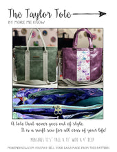 Load image into Gallery viewer, Taylor Tote Acrylic Templates