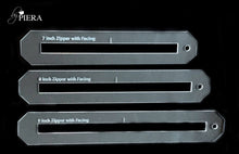 Load image into Gallery viewer, byPiera Zipper Overlay Acrylic Templates, 3/8 inch opening
