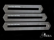 Load image into Gallery viewer, byPiera Zipper Overlay Acrylic Templates, 3/8 inch opening