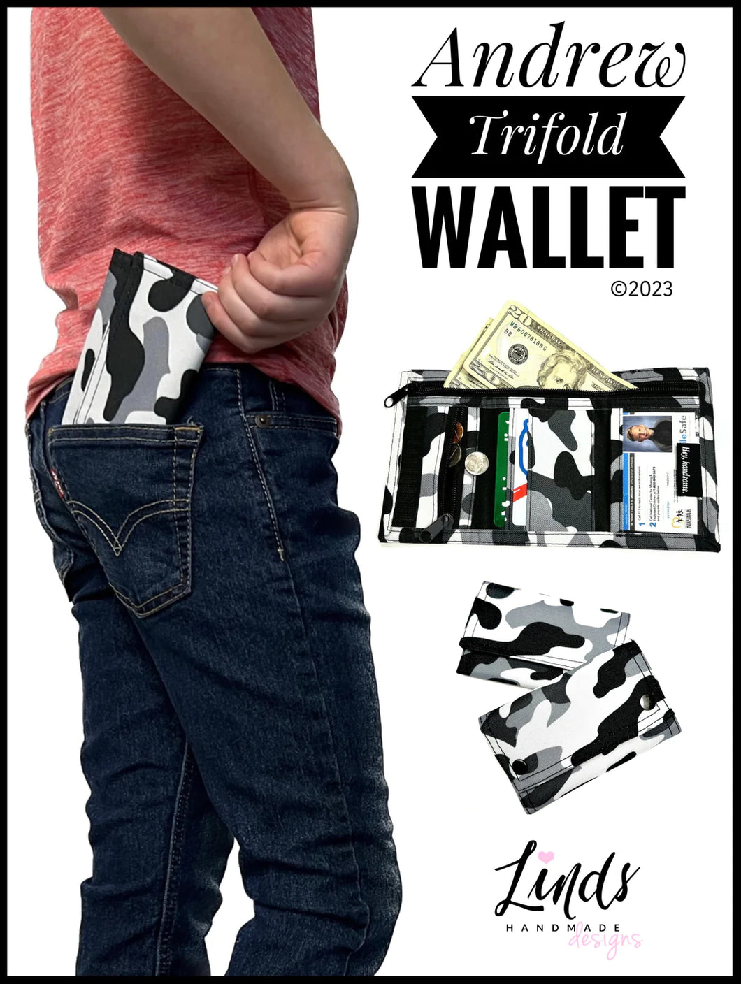 Andrew Trifold Wallet Acrylic Templates