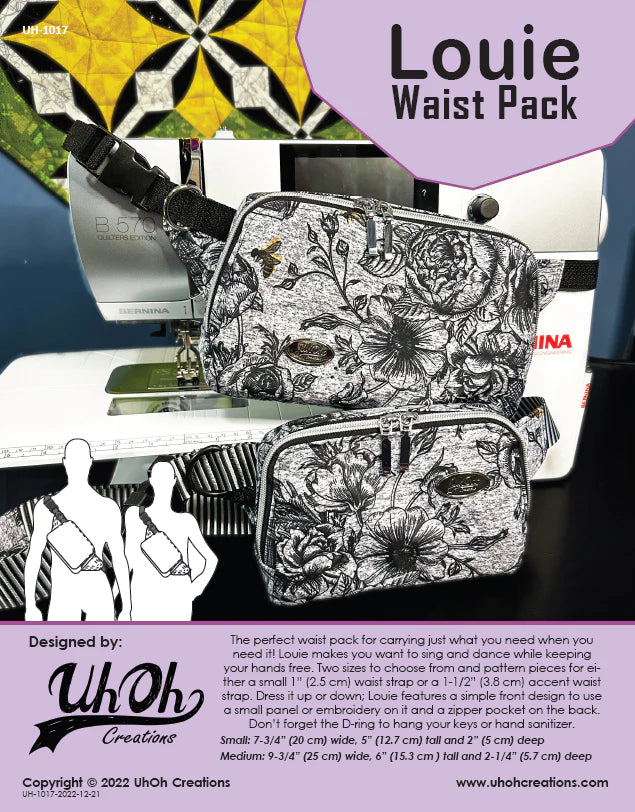 Louie Waist Pack Acrylic Templates