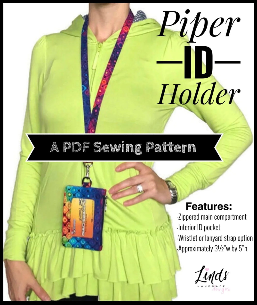Piper ID Holder Acrylic Templates