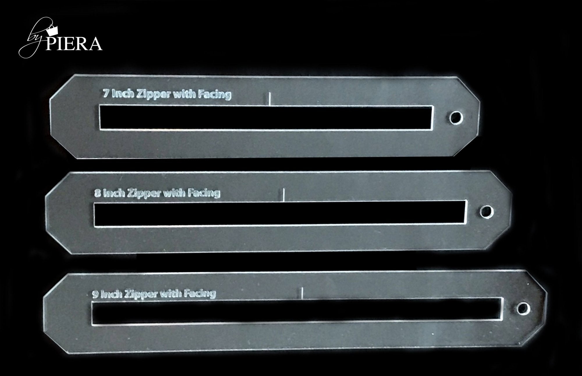 byPiera Zipper Overlay Acrylic Templates, 1/2 inch opening That byPiera Zipper Overlay Acrylic Templates, 1/2 inch opening That
