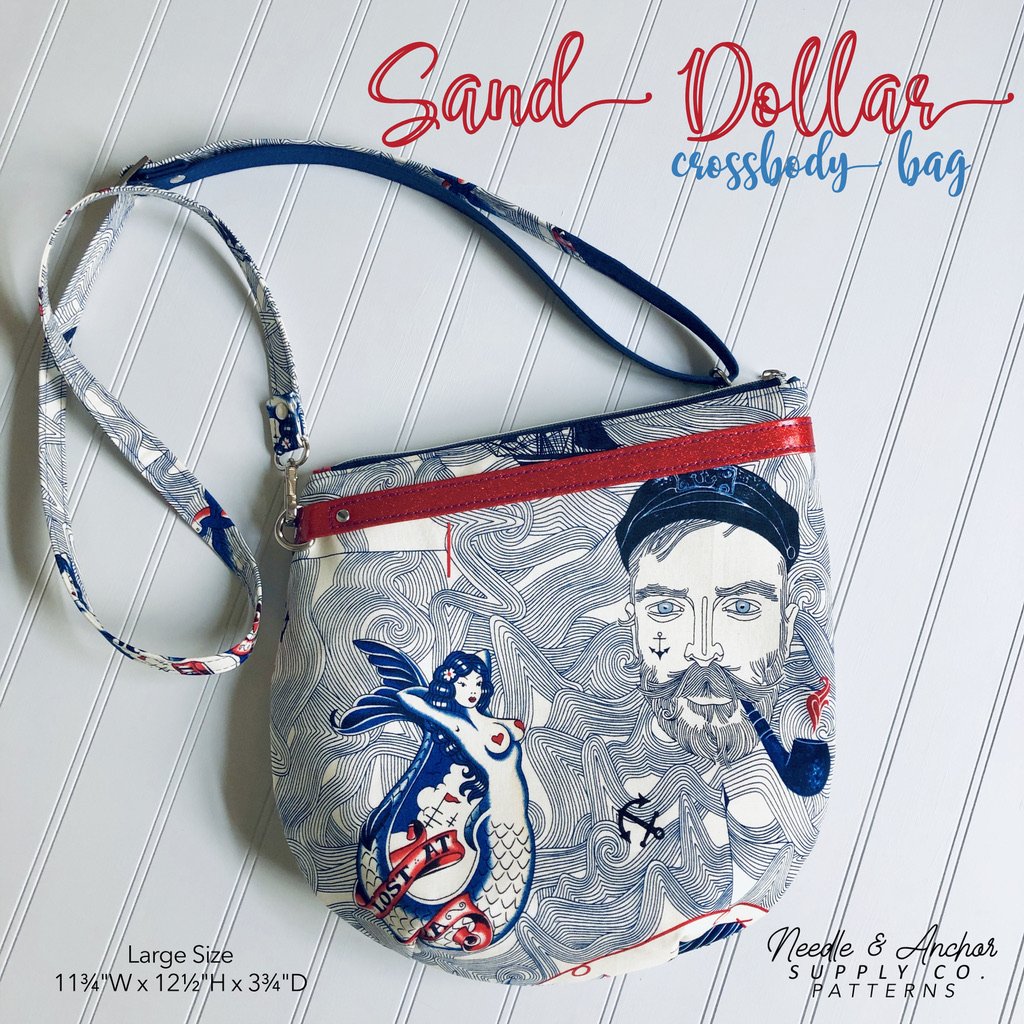 Sand Dollar Crossbody Bag Acrylic Templates