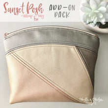 Load image into Gallery viewer, Sunset ADD-ON for Posh Makeup Bag Trio Acrylic Templates
